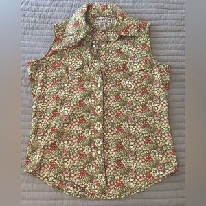 Wrangler WRancher sleeveless floral top